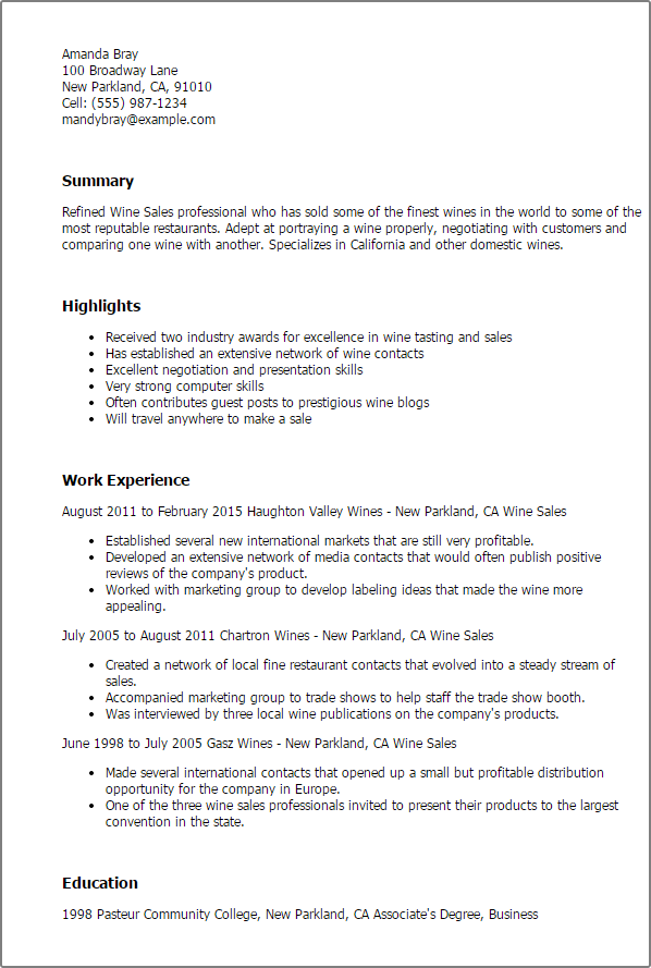 how to make a sales resumes